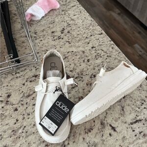 Hey Dude Women's White Casual Sneakers